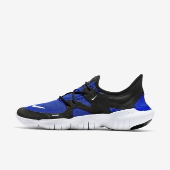 Nike Free RN 5.0 - Férfi Futócipő - Kék/Fehér/Fekete